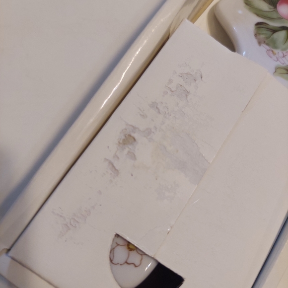 Vintage Cake Plate and Server Set Fruit and Flower Design Andrea by Sadek - Picture 14 of 14